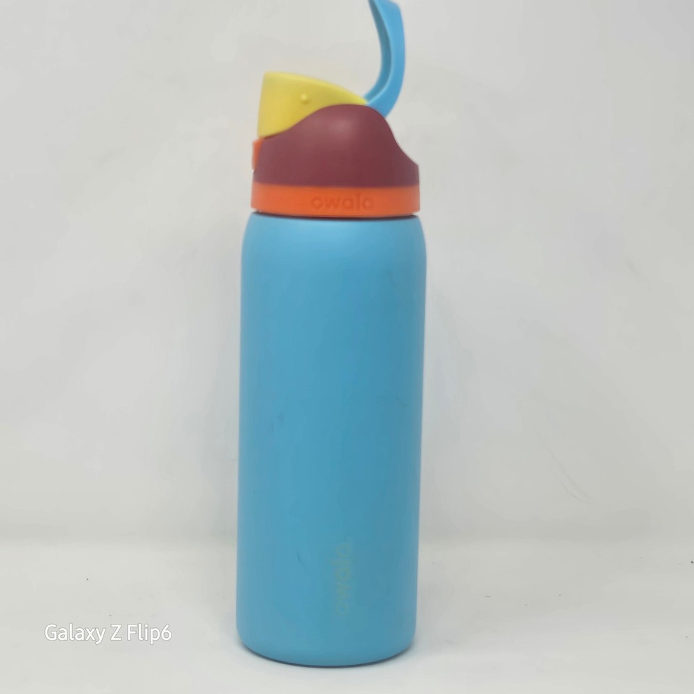 Owala FreeSip 32oz‎ Insulated Stainless Steel Water Bottle Blue Orange Multi